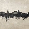 Solihull England Skyline Concrete Mural Wallpaper - pure wallpaper artwork