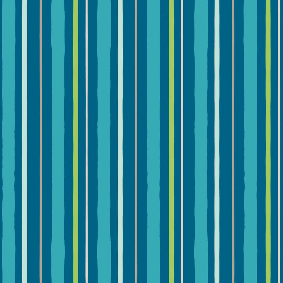 Kala Lines Blue Mural Wallpaper