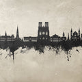 Reims France Skyline Concrete Mural Wallpaper - pure wallpaper artwork