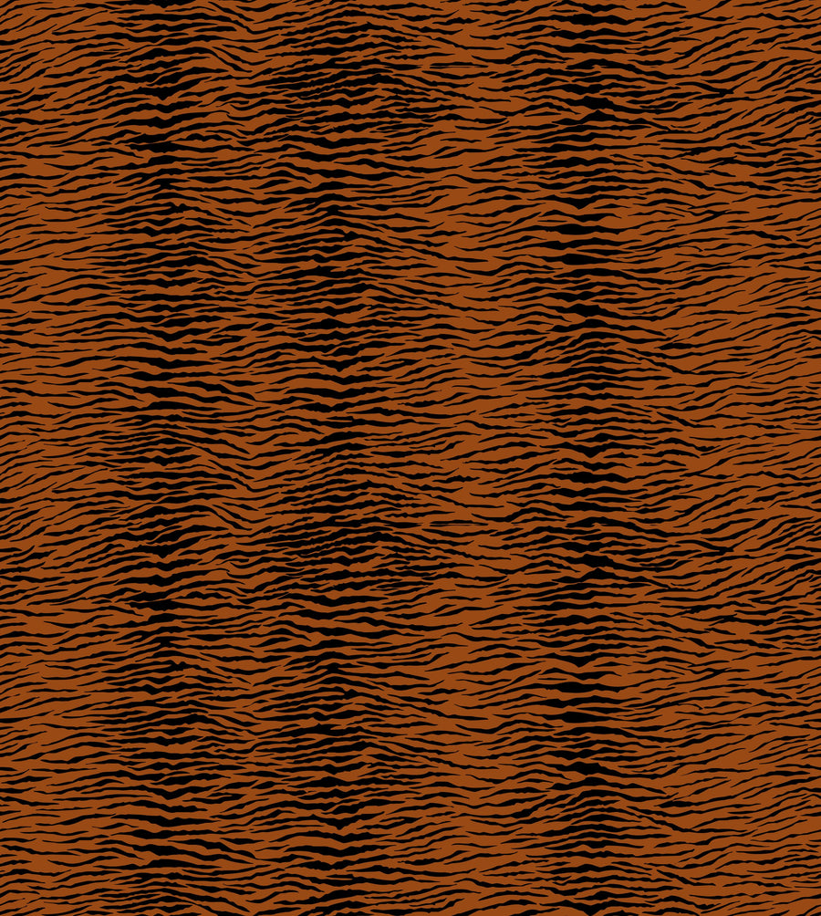 Panthera Tiger, Pumpkin Mural Wallpaper