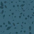 Time to Share Florals Blue Mural Wallpaper - pure wallpaper artwork