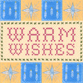 Quilted Christmas III Mural Wallpaper - Neutral Tone - pure wallpaper artwork