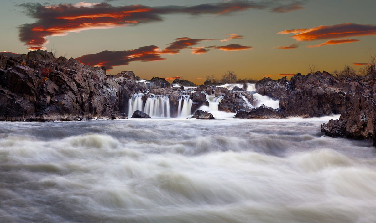 Potomac Waterfalls Mural Wallpaper - pure wallpaper artwork