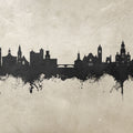 Nashua New Hampshire Skyline Concrete Mural Wallpaper - pure wallpaper artwork
