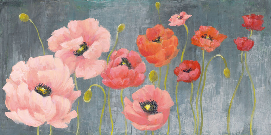 Poppy Party Mural Wallpaper