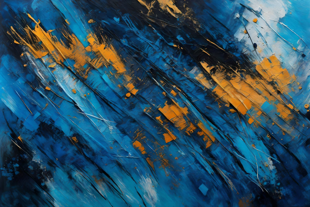 Blue Wood Trees Mural Wallpaper - pure wallpaper artwork