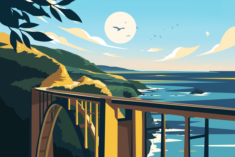Travel Big Sur Mural Wallpaper