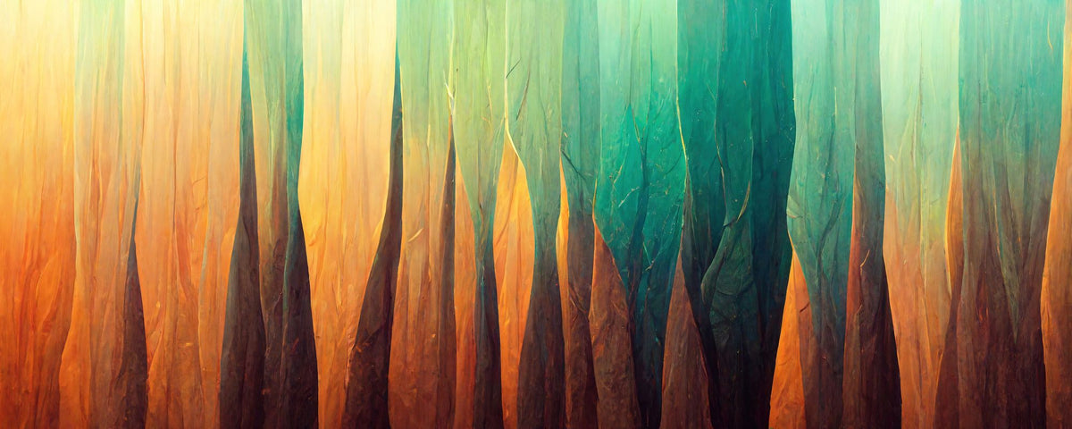 Reduced Trees Mural Wallpaper - pure wallpaper artwork