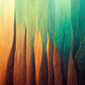 Reduced Trees Mural Wallpaper - pure wallpaper artwork