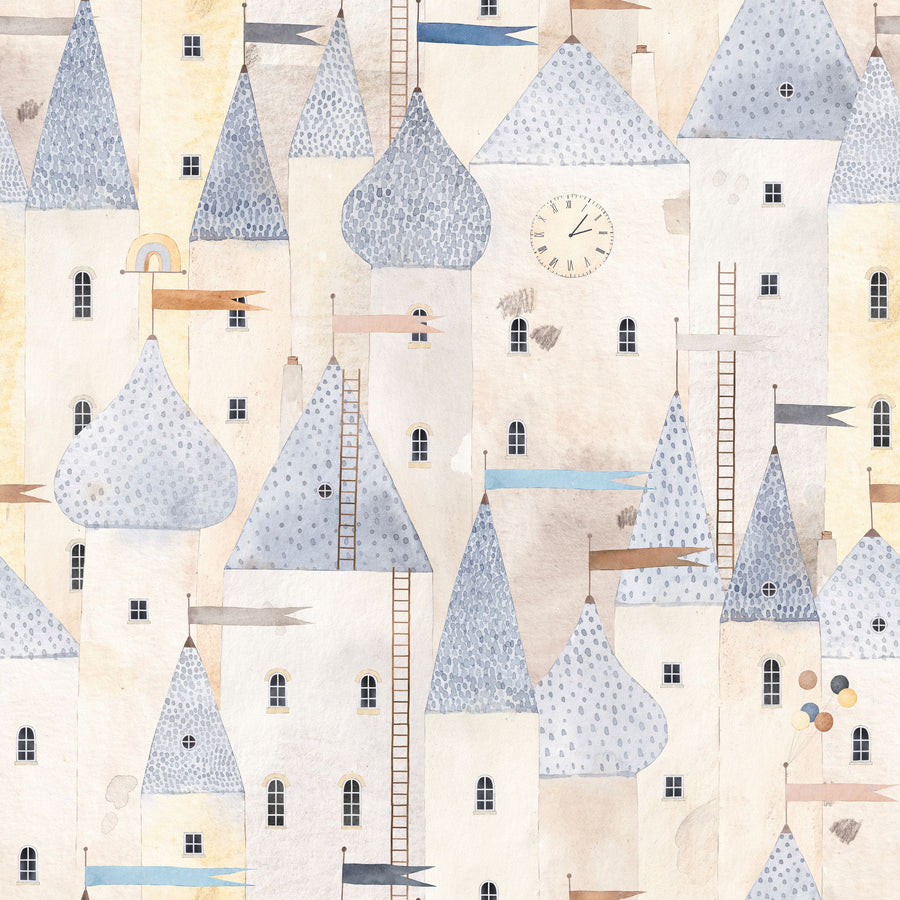 The Fairy Tale City Mural Wallpaper