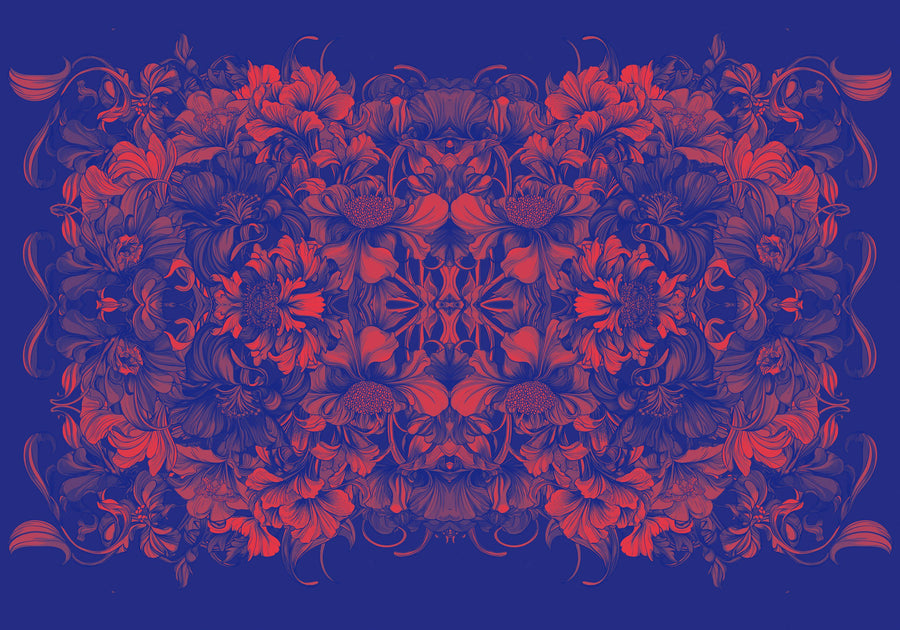 Scandi Flower Ceiling II Mural Wallpaper