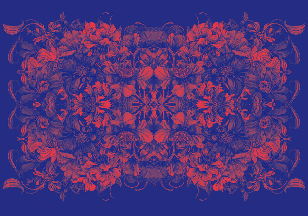 Scandi Flower Ceiling II Mural Wallpaper - pure wallpaper artwork