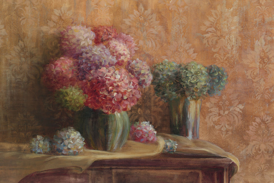 Winter Hydrangea Mural Wallpaper