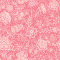 Kala Flowers White on Red Mural Wallpaper - pure wallpaper artwork