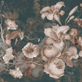 Floral Grunge Singing Mural Wallpaper - pure wallpaper artwork