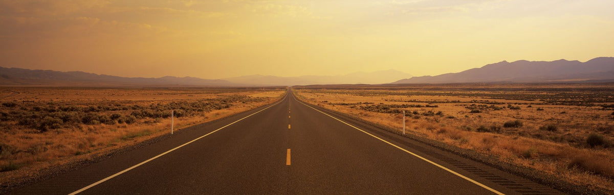Sunset Highway Mural Wallpaper - Red Tone - pure wallpaper artwork