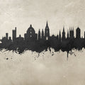 Oxford England Skyline Concrete Mural Wallpaper - pure wallpaper artwork