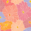 Cool Fluid Flowers, Pink Mural Wallpaper - pure wallpaper artwork