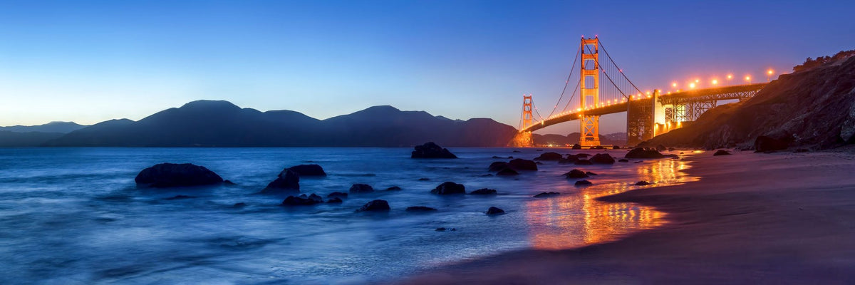 Golden Gate Bridge From Marshall Beach Pt. III Mural Wallpaper - pure wallpaper artwork