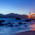 Golden Gate Bridge From Marshall Beach Pt. III Mural Wallpaper - pure wallpaper artwork