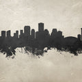New Orleans Louisiana Skyline Concrete Mural Wallpaper - pure wallpaper artwork
