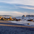 Rialto Beach At Sunset Mural Wallpaper - pure wallpaper artwork