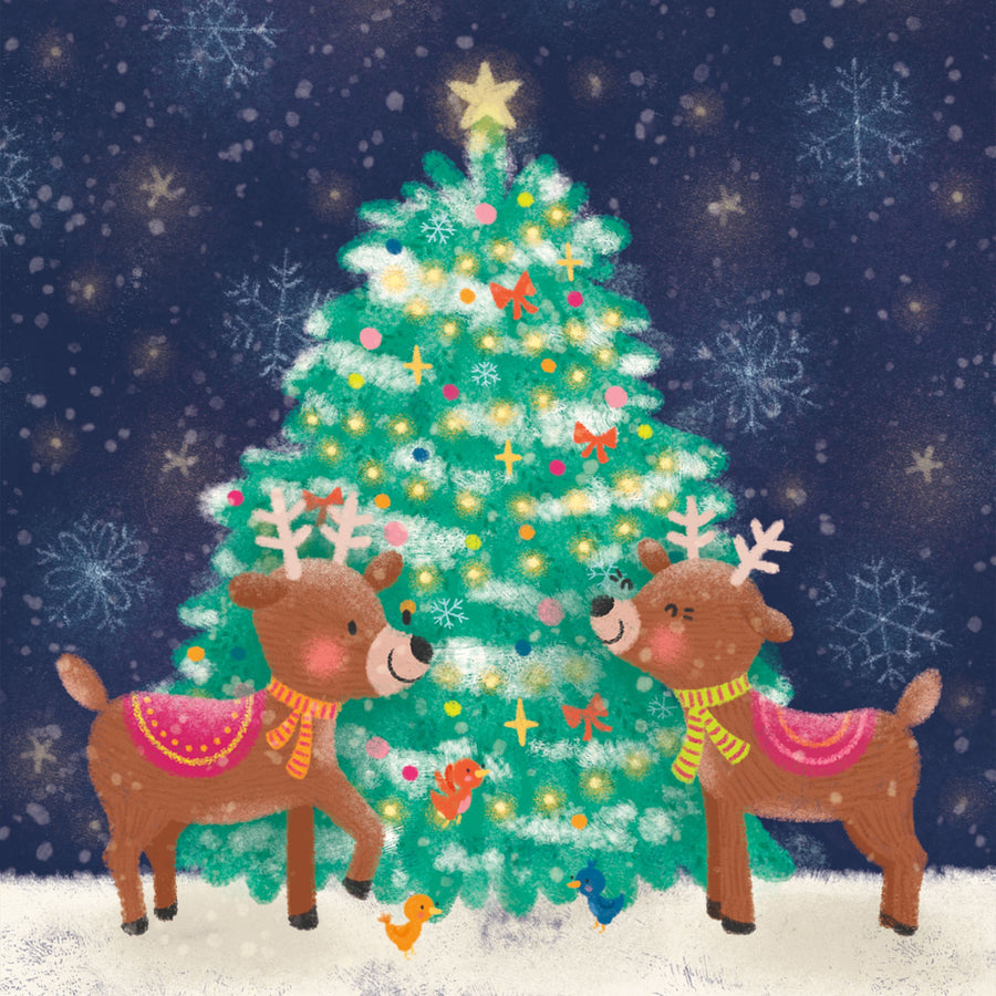 Christmas Reindeer Mural Wallpaper
