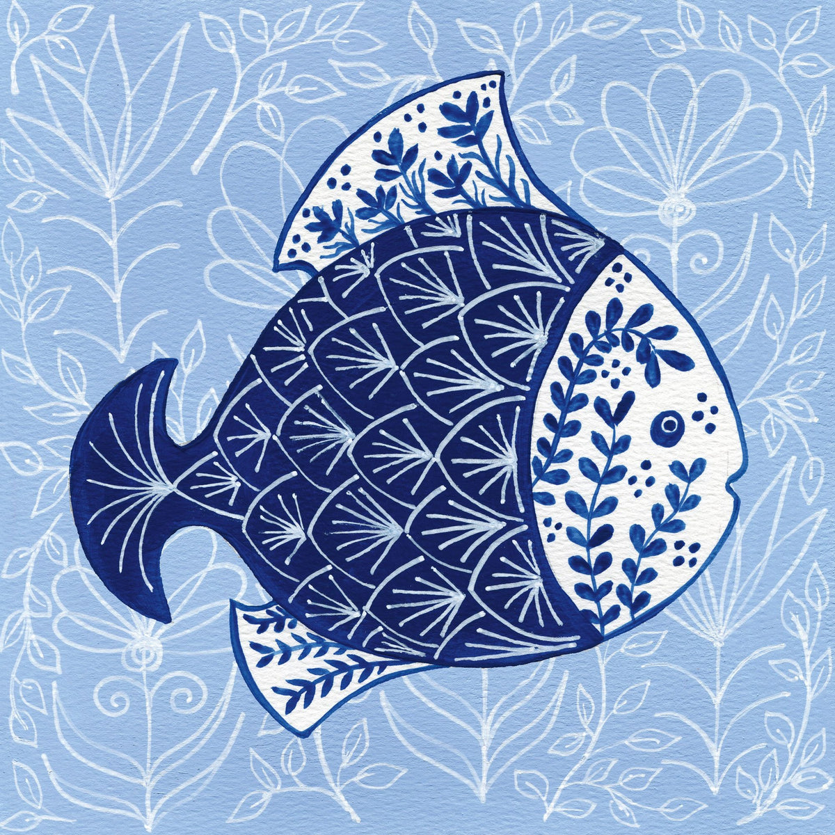 Coastal Chinoiserie III Mural Wallpaper - pure wallpaper artwork