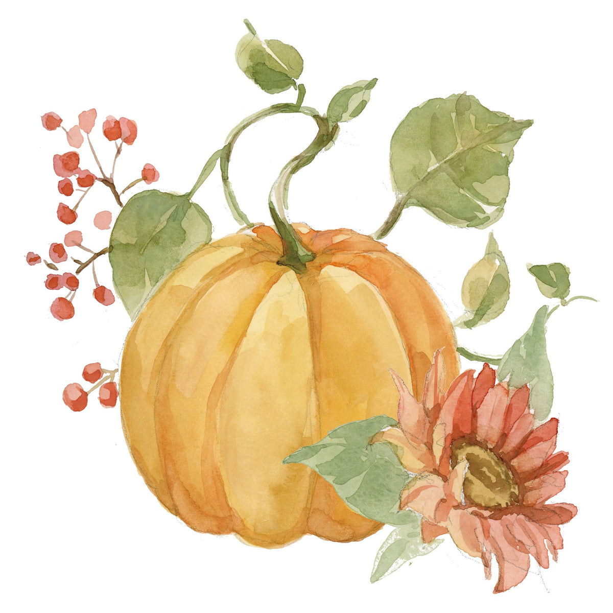 Fall Cottage Garden V Mural Wallpaper - pure wallpaper artwork