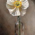 White Poppy Mural Wallpaper - pure wallpaper artwork