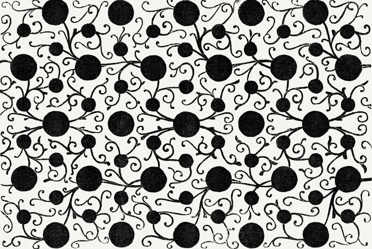 Botanical Black Mural Wallpaper - pure wallpaper artwork