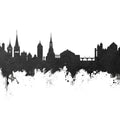 Schaffhausen Switzerland Skyline Black & White Mural Wallpaper - pure wallpaper artwork