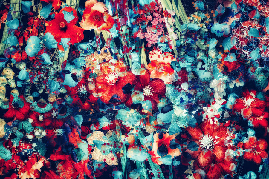 Eden Blue Mural Wallpaper