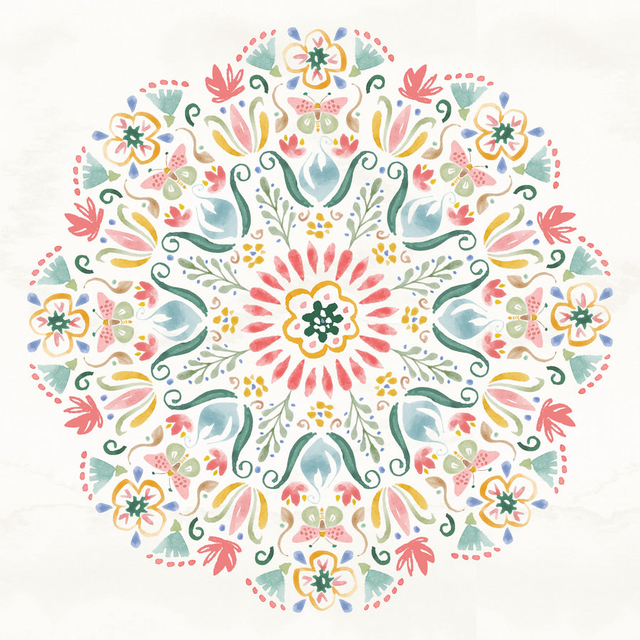 Wild Blooms VI Mural Wallpaper - Light Tone