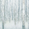 Birches in Winter Blue Gray Mural Wallpaper - pure wallpaper artwork