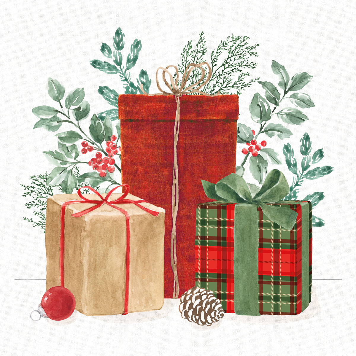 Classic Christmas Mural Wallpaper - pure wallpaper artwork