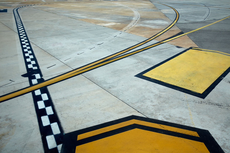 Runway Geometry Mural Wallpaper