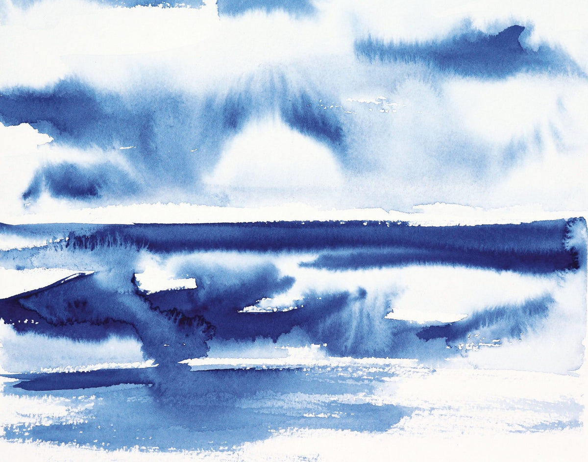 Ocean Blue Pt.2 Mural Wallpaper - pure wallpaper artwork
