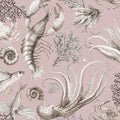 Ocean Miracles, Dusty Pink Mural Wallpaper - pure wallpaper artwork
