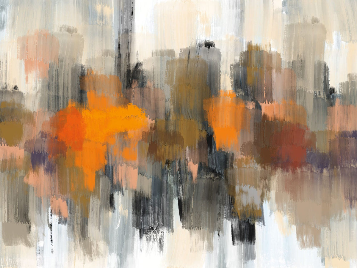 Autumn Memory Abstract Mural Wallpaper - pure wallpaper artwork