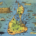 Greetings From Keys Map Mural Wallpaper - pure wallpaper artwork