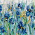 Iris Flower Bed Mural Wallpaper - pure wallpaper artwork