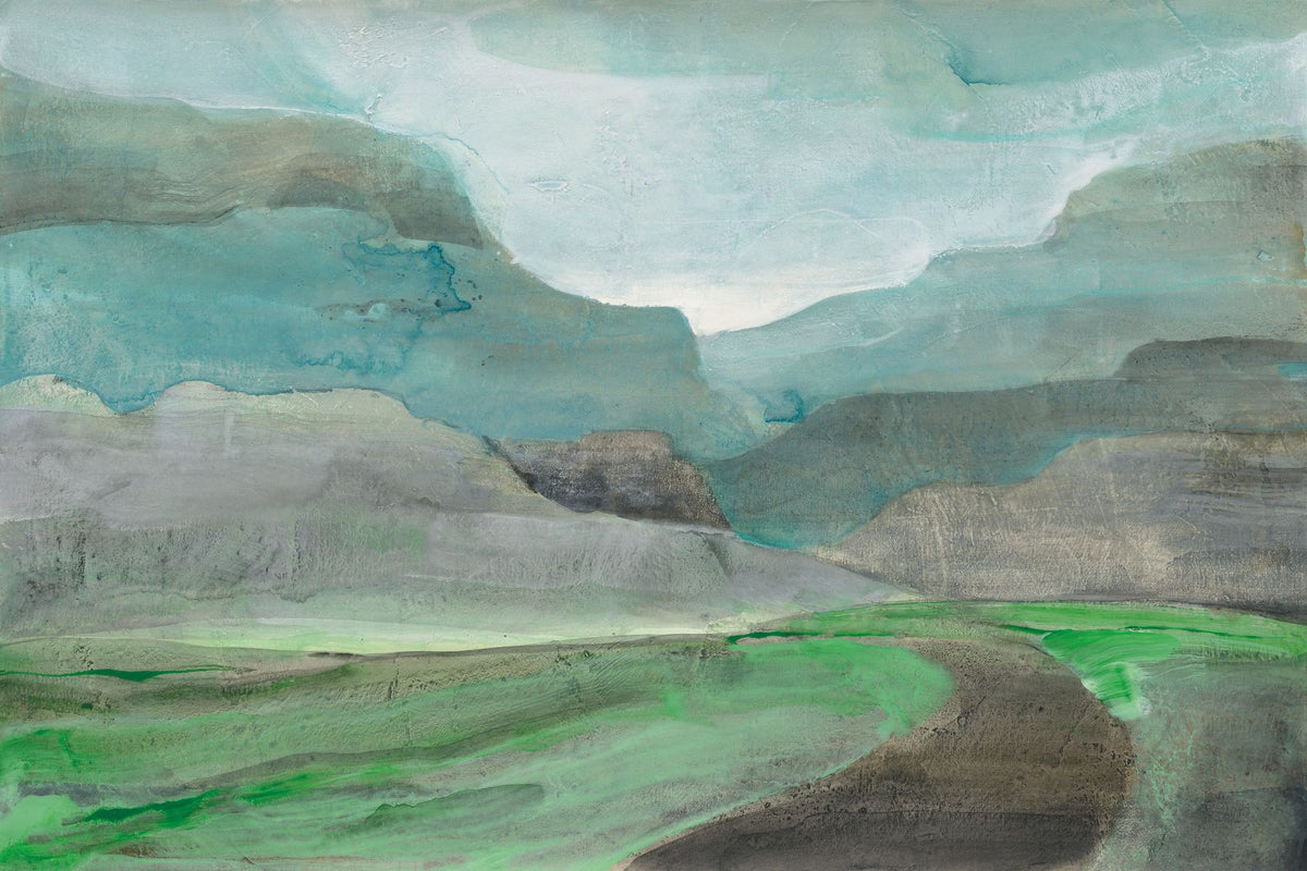 Misted Valley Mural Wallpaper - pure wallpaper artwork