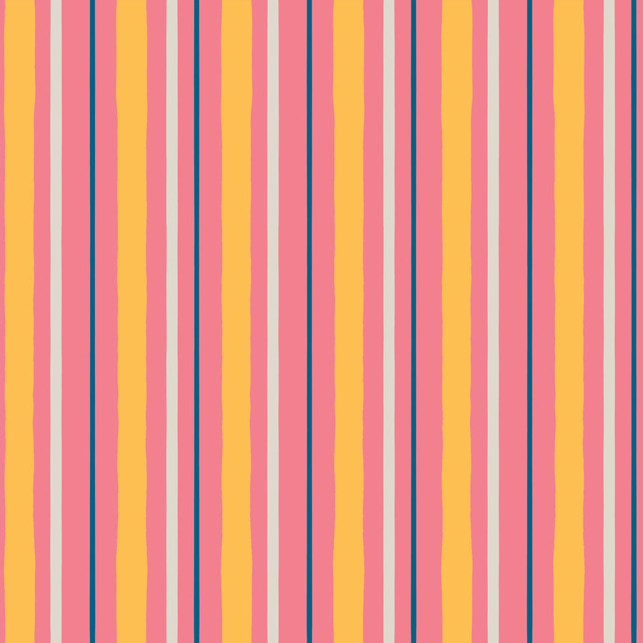 Kala Lines Orange Mural Wallpaper