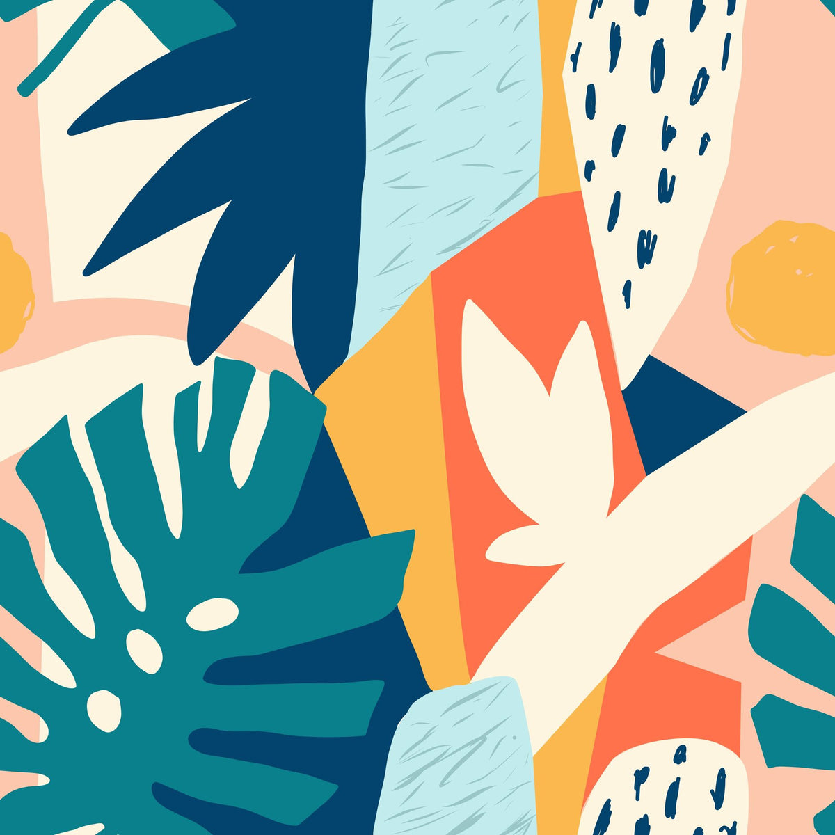 Monstera Love Mural Wallpaper - pure wallpaper artwork