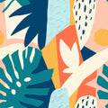 Monstera Love Mural Wallpaper - pure wallpaper artwork