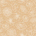 Sky Flowers Gold Mural Wallpaper - pure wallpaper artwork