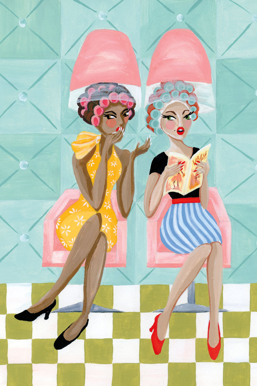 Gossip Girls Mural Wallpaper
