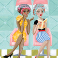 Gossip Girls Mural Wallpaper - pure wallpaper artwork