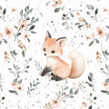 Fox Flower Mural Wallpaper - pure wallpaper artwork